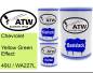 Preview: Chevrolet, Yellow Green Effect, 49U / WA227L: 500ml Lackdose + 500ml Klarlack + 250ml Härter - Set, von ATW Autoteile West.